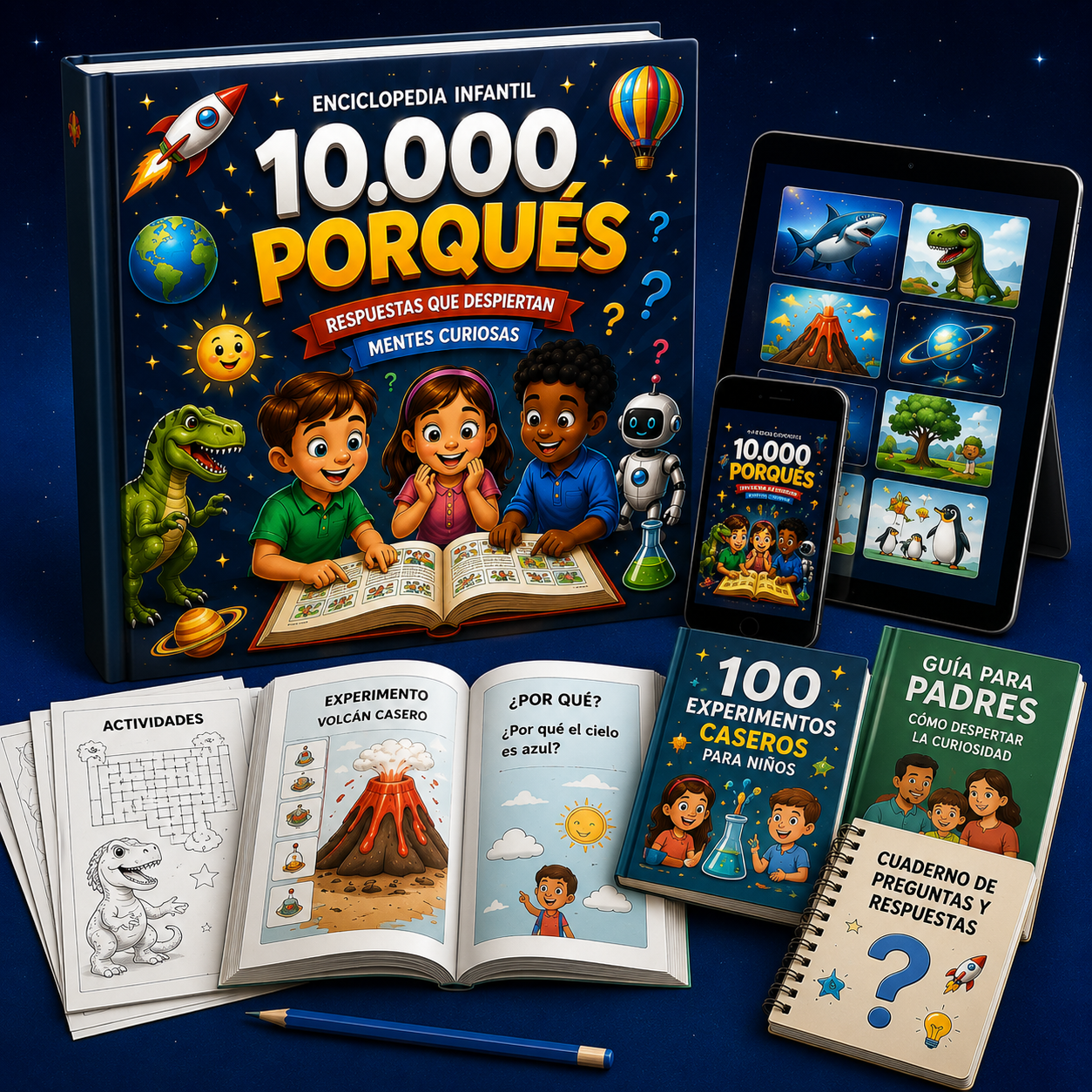 Enciclopedia Infantil "10.000 Porqués" (Plan Familia + Regalos)