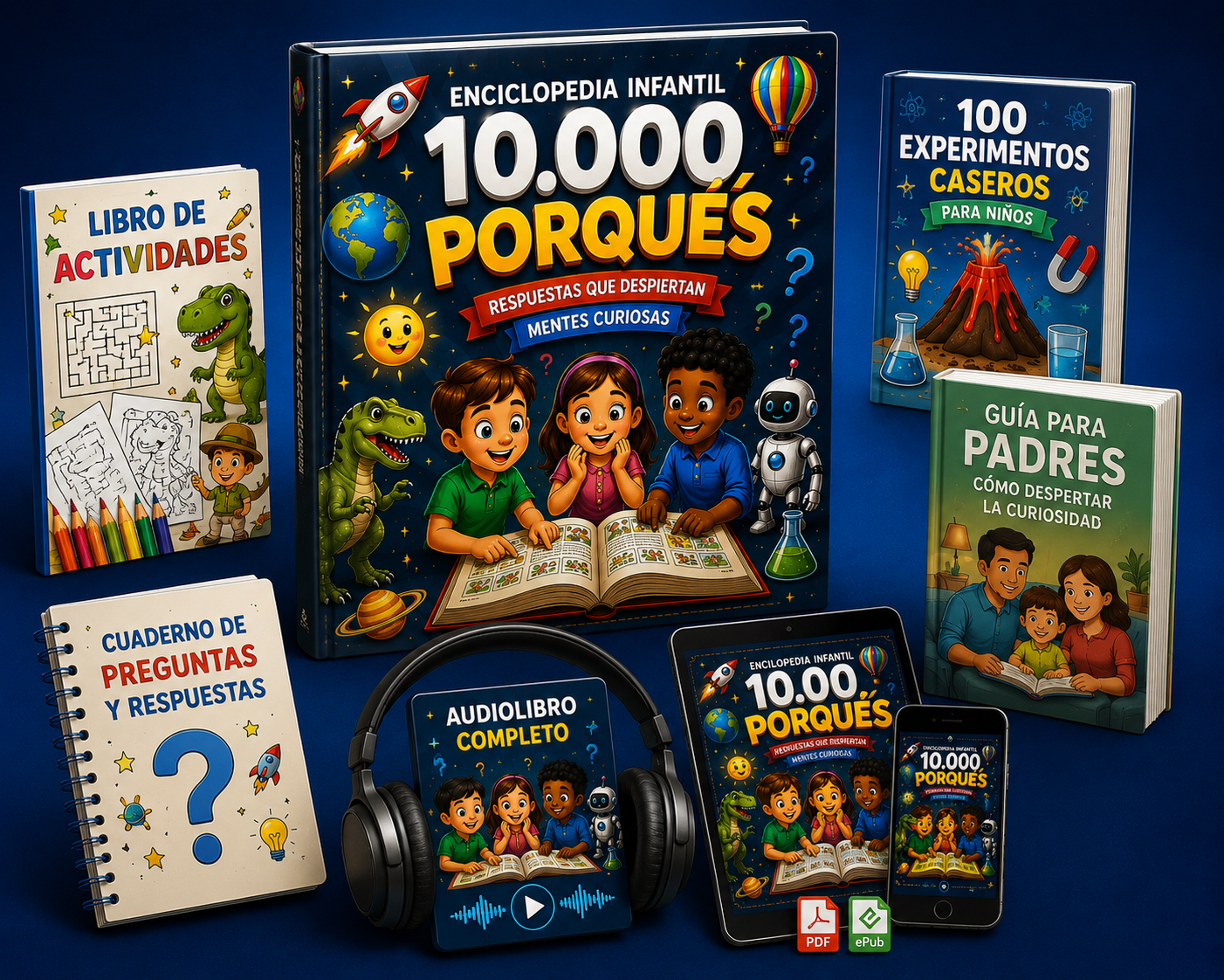 Enciclopedia Infantil "10.000 Porqués" (Plan Premium + Audiolibro)